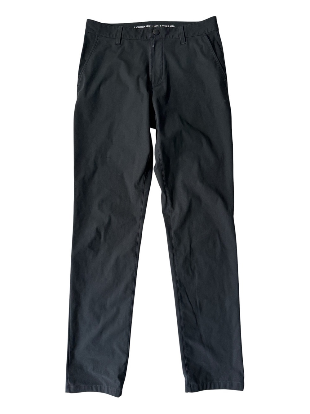 Rhone mens 30x33 black slim fit commuter performance chino pants